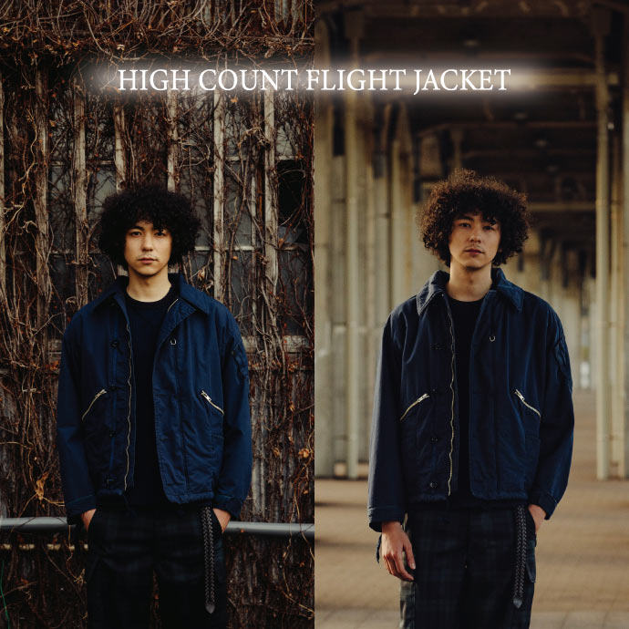 HIGH COUNT FLIGHT JACKET | BLUEBLUE | ブルーブルー | HOLLYWOOD