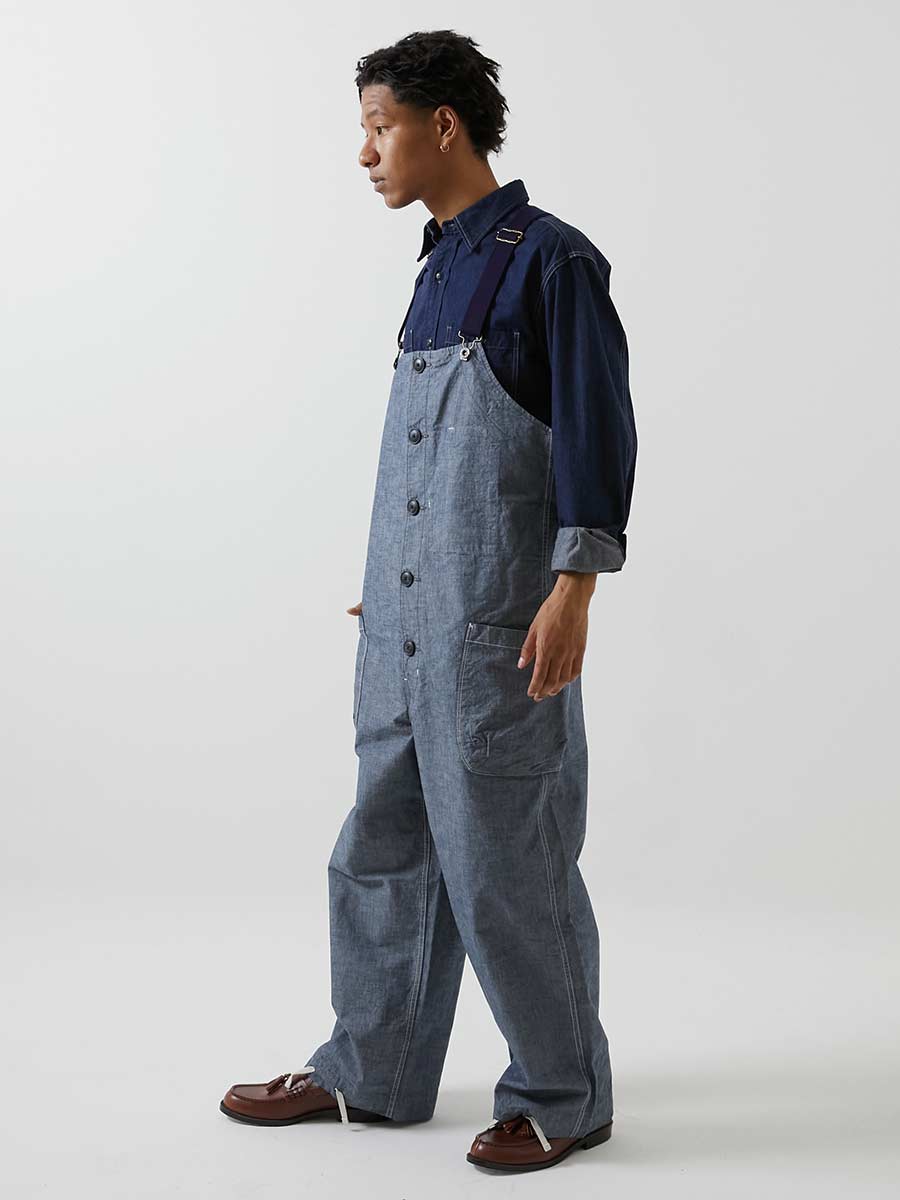CHAMBRAY DECK OVERALLS