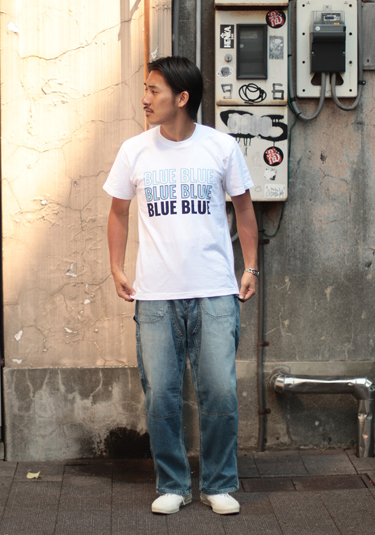 TRIPLE BLUE BLUE SHORT SLEEVE T-SHIRT 