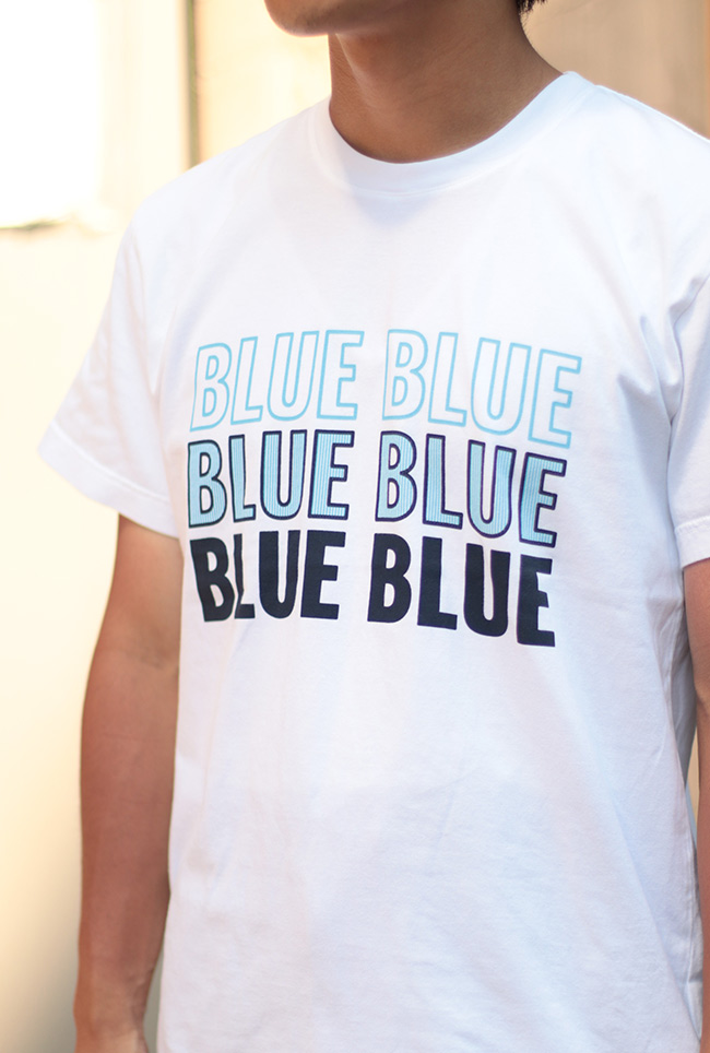 TRIPLE BLUE BLUE SHORT SLEEVE T-SHIRT 