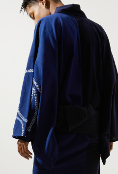 TOMOE-SHIBORI MENS YUKATA