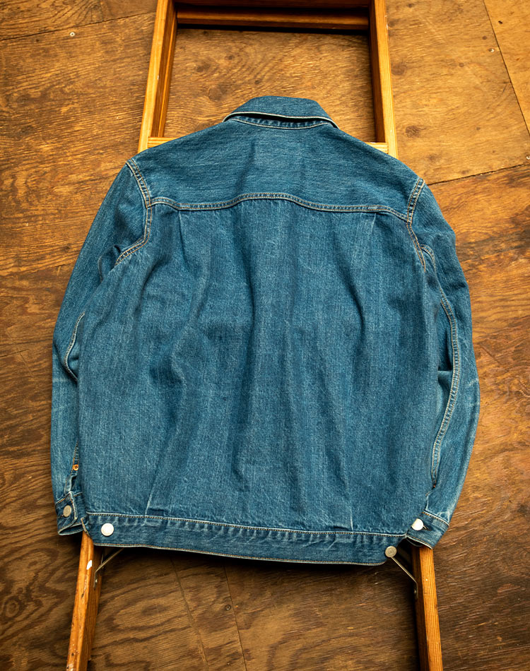 ベーシックデニム　MODスーピマセルビッチデニム 2ndタイプ トラッカージャケット /FADE WASH | BLUE BLUE | ブルーブルー