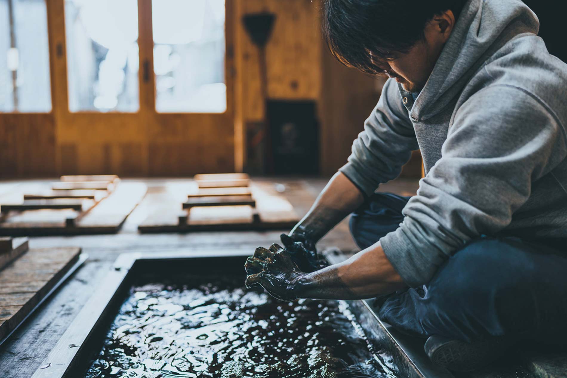 BLUE BLUE JAPAN HONAI & INDIGO DYED