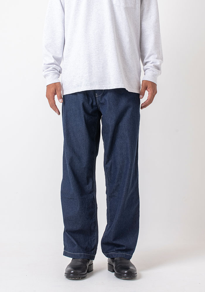 JACQUARD DENIM <br>WORK TROUSERS | BLUE BLUE | ブルーブルー