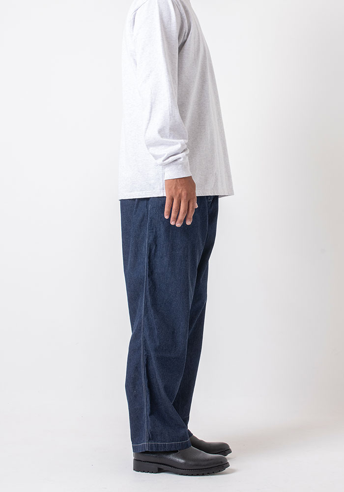 JACQUARD DENIM <br>WORK TROUSERS | BLUE BLUE | ブルーブルー