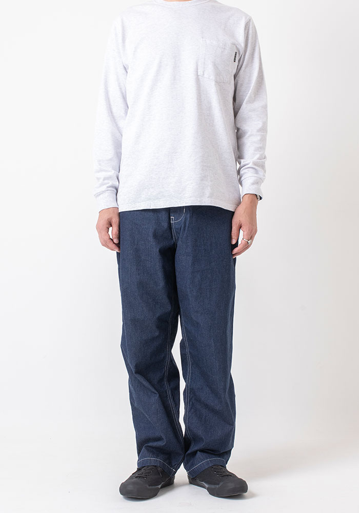 JACQUARD DENIM <br>WORK TROUSERS | BLUE BLUE | ブルーブルー