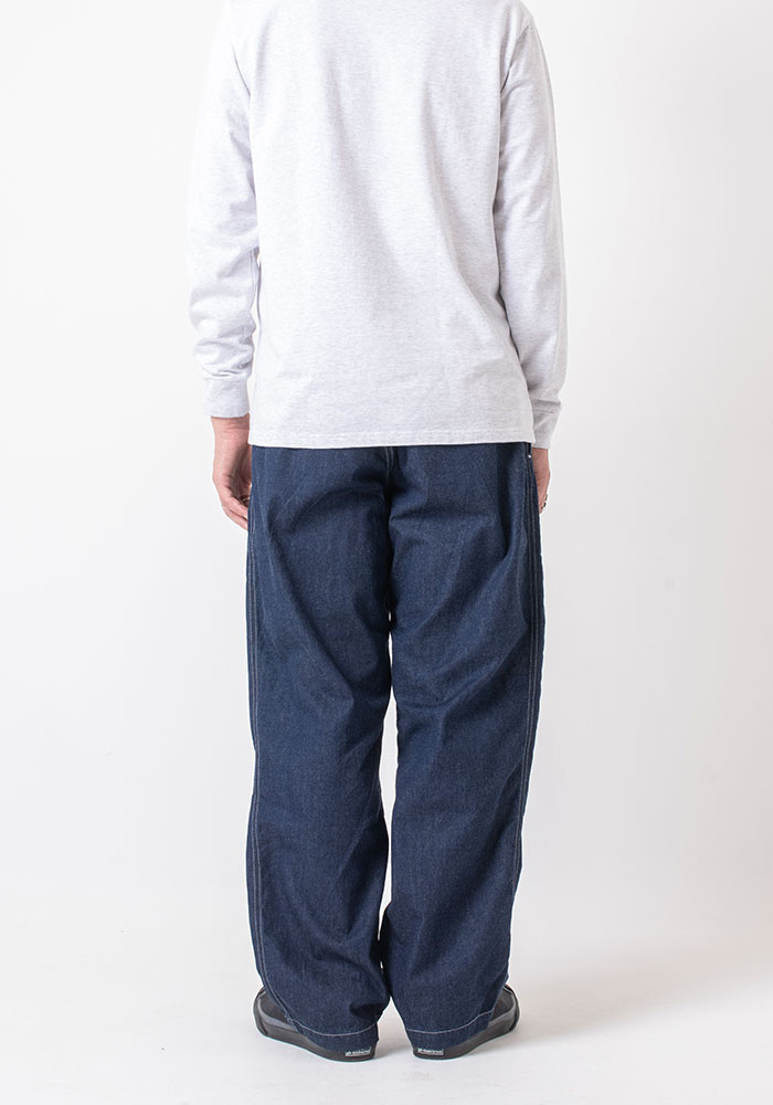 JACQUARD DENIM <br>WORK TROUSERS | BLUE BLUE | ブルーブルー