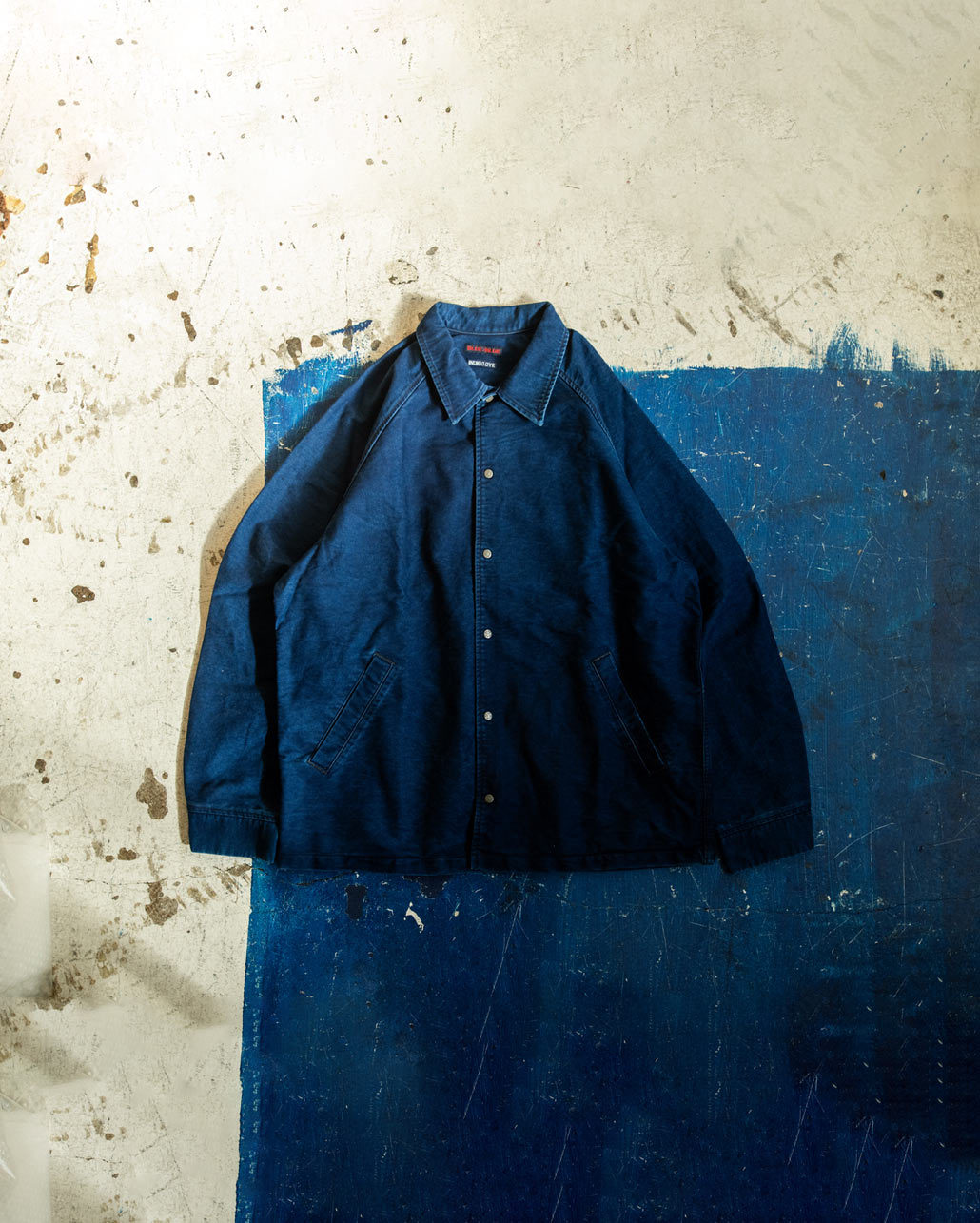 INDIGO MOLESKIN COACH JACKET | BLUE BLUE | ブルーブルー