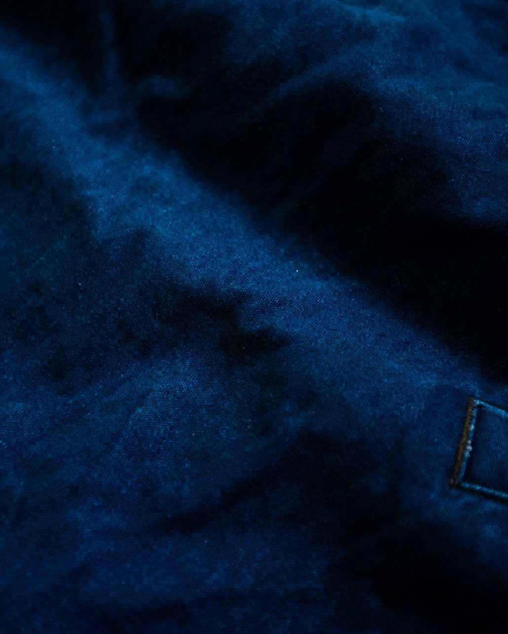 INDIGO MOLESKIN COACH JACKET | BLUE BLUE | ブルーブルー