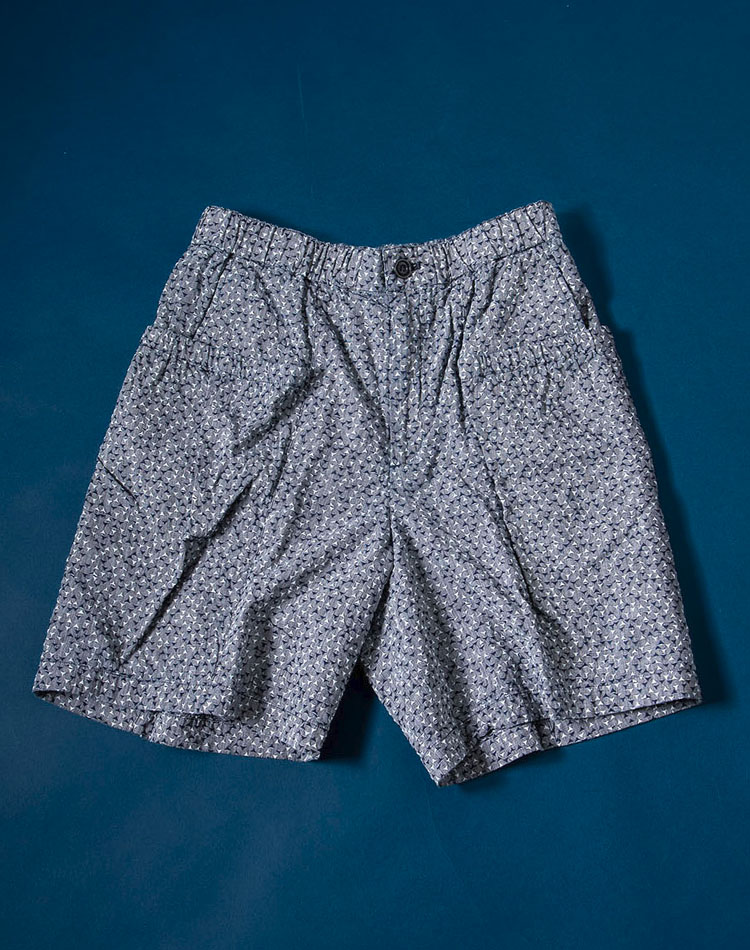 >インディゴ ヤマコモン ジャガード ショーツ | BLUE BLUE JAPAN | ブルーブルージャパン